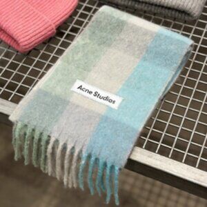 Acne Studios Multicolor Plaid Scarf